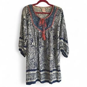 Flying Tomato Paisley Boho Dress Size M